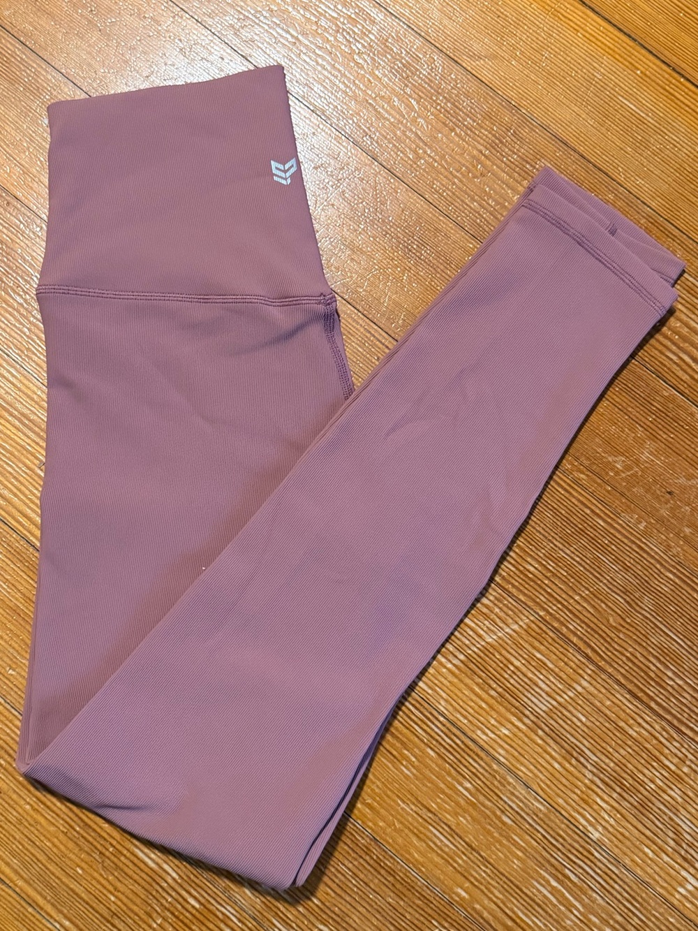 Strong Physiquez Ribbed Legging Dusty Rose/Pink High Waist Yoga Running - Med